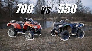 Arctic Cat 550 vs 700 Comparison [upl. by Onstad]