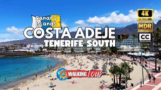 Exploring Costa Adeje in 2024 Tenerife 🇮🇨 4K HDR Walking Tour [upl. by Nhtanhoj]