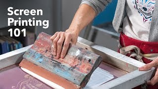 The Basics of Screen Printing  Screen Printing Tutorial [upl. by Merce]