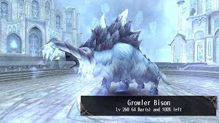 Toram Raid boss battle  Beast VS Growler Bison Lv 260 [upl. by Haleak805]