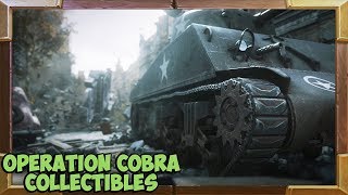 Call of Duty WW2 All Collectibles Operation Cobra Mission Mementos  Heroic Actions [upl. by Martens]