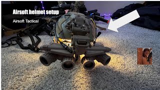 My helmet setup for milsim  airsoft [upl. by Gambrell]