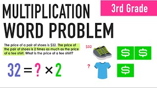 3rd Grade Multiplication Word Problem Practice [upl. by Eanrahc]