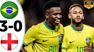 Brasil vs England 30  All Goals amp Highlights 2024 [upl. by Esaele]