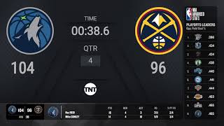 Timberwolves  Nuggets Game 1  NBAPlayoffs presented by Google Pixel Live Scoreboard [upl. by Cimbura]