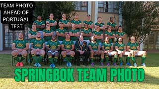 SPRINGBOKS Team photo ahead of test vs Portugal in Bloemfontein [upl. by Buote23]