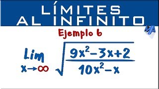 Límites al infinito  Ejemplo 6 [upl. by Yehudit]