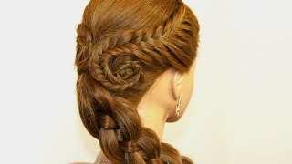 Easy hairstyle for long hair Fishtail Braids Four 4 Strand Braid [upl. by Ahel490]