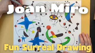 Create Surrealist Art Like Joan Miró  Fun Lesson for Kids amp Teachers [upl. by Bolt]