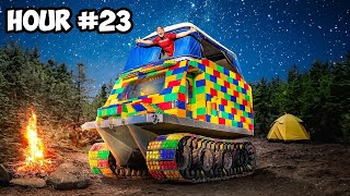 Surviving 24 Hours In My Lego Tank [upl. by Acinad]