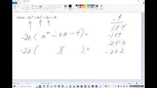 Solving an easy cubic equation that factors into a quadratic [upl. by Ema]