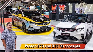 Proton S70 and X50 R3 concepts  one for the track one for the road [upl. by Amorette985]