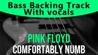 Pink Floyd  Comfortably numb Bass backing track  Bassless [upl. by Roleat]