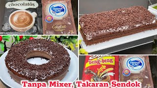 BOLU KUKUS TANPA MIXER TAKARAN SENDOK BOLU COKLAT SEDERHANA WAJIB DI COBA [upl. by Spring]