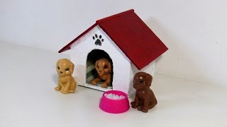 Casinha de Cachorro para Barbie DIY [upl. by Olnee]