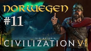 Lets Play Civilization 6  Norwegen 11 Ein zähes Ringen gameplay  german  deutsch [upl. by Nagey]