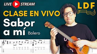 Vuelve el Lunes de Fingerstyle  Sabor a mi  Ukepop Leccion en vivo [upl. by Feldt]