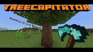 Treecapitator Addon Minecraft PE MCPE Bedrock Edition Minecraft Preview [upl. by Aloke314]