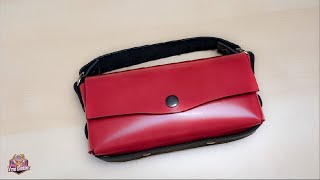 Leathercraft I Made a No Sew Leather Sunglasses Case  Vrnc Leather Crafts [upl. by Broadbent]