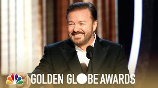 Ricky Gervais Monologue  2020 Golden Globes [upl. by Toor356]