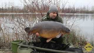 CARP FISHING IN WINTER AT ABBEY LAKES [upl. by Einhorn]