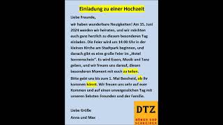 GAST DTZ B1 Briefe schreiben Prüfung B1 Neu 2024 dtz gastdtz gast briefschreiben Brief [upl. by Novel]