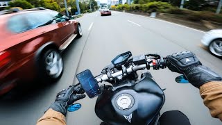 FULL SEND POPS amp BANGS Pt1  YAMAHA MT09 AKRAPOVIC  QUICKSHIFTER 4K [upl. by Lentha]