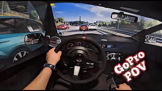 CUTTING UP IN TRAFFIC Assetto Corsa  Triple Screen Setup [upl. by Falcone712]