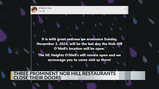 Three prominent Nob Hill restaurants close their doors [upl. by Enytsirk]