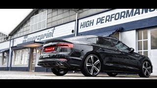 AUDI A5 B9 Sportback 20 TFSI 190  252 Hp 2017  Supersprint full exhaust system [upl. by Cas]