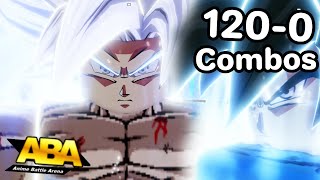 MUI Goku One Shot Combos  How to Get MUI GOKU in ABA [upl. by Nerro]