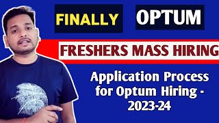 Optum latest hiring 🔥  Off Campus Direct Hiring  Freshers Hiring  Direct Test  Interview optum [upl. by Ataga]