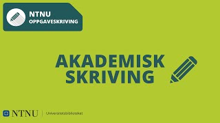 Akademisk skriving [upl. by Lyle]