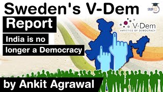 What is Electoral Autocracy Sweden’s V Dem Institute report says India is NO LONGER a Democracy [upl. by Nipahc]