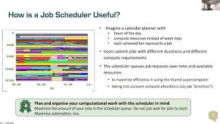 Introduction to supercomputing pt 5 Job scheduling overview [upl. by Broderic]