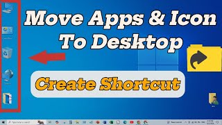 How to Put Apps on Desktop on Windows 11 or 10 PC  how to create desktop shortcut pctipsandtricks [upl. by Pathe]