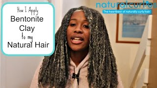 How I apply Bentonite Clay To My LONG Natural Hair [upl. by Granville]