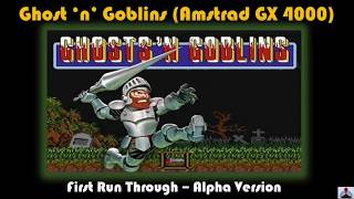 Ghost n Goblins  Alpha Release Amstrad Gx4000 [upl. by Naylor646]