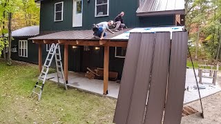 Basic STANDING SEAM Metal Roof  How To install [upl. by Parshall422]