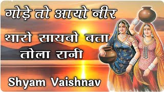 जेसल तोलादे भजन  गोड़े तो आयो नीर  Rajasthani Bhajan  shyam vaishnav  मारवाडी भजन [upl. by Ocsinarf]