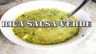 SALSA VERDE PARA QUESADILLAS Y TACOS [upl. by Rimaa]