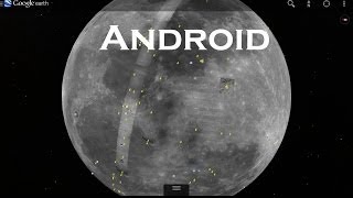 View Moon and Mars on Google Earth Mobile App [upl. by Drusy]