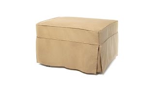 Castro Ottoman Bed wSingle Mattress and Slip Cover Pea [upl. by Rj172]