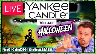 LIVE  Yankee Candle VILLAGE  Halloween Celebration ALL Candles amp Accessories  Boney Bunch [upl. by Aliuqehs]