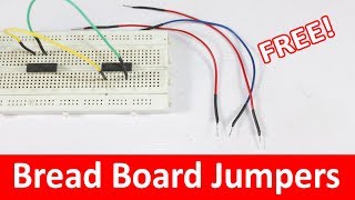 How To Make Bread Board Jumper Wires Male To Male Jumpers For Bread Board Tutorial [upl. by Devi]