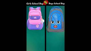 Girls School Bag Vs Boys School Bag ❓ shorts trending shortfeed youtubeshortp youtubeshortp [upl. by Bender]