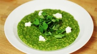 Pea And Goats Cheese Risotto Simply Gourmet [upl. by Eecrad]