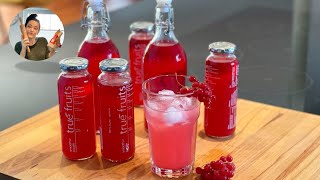 Johannisbeersirup selber machen  Sirup aus roten Johannisbeeren [upl. by Dugan]