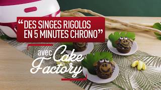 Des muffins singes rigolos en 5 minutes chrono avec Cake Factory [upl. by Cloris]