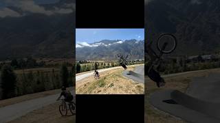 Nearly hit my head on this miniflip…🤦‍♂️ bikes flip backflip fun [upl. by Nirrej]